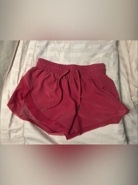 Hot Pink Athletic Shorts with Drawstring